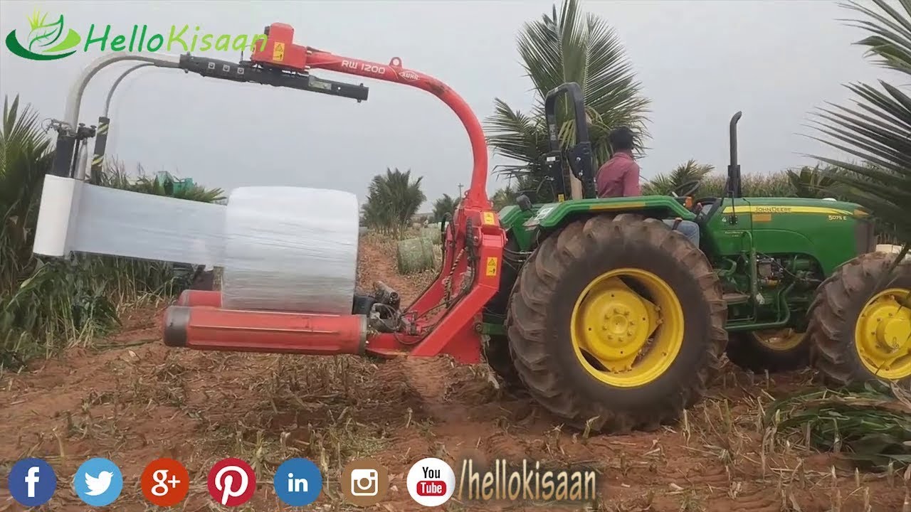 Silage Wrapping || भारत में सिर्फ एक ही है यह मशीन || Amazing Agriculture Machine || Hello Kisaan
