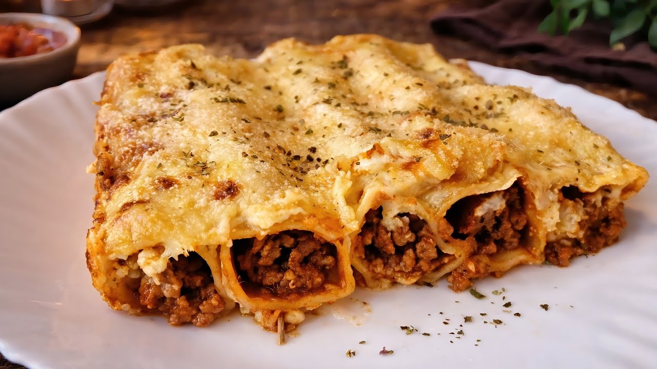 КАНЕЛОНЫ С СОУСОМ БОЛОНЕСС быстрый и очень вкусный обед