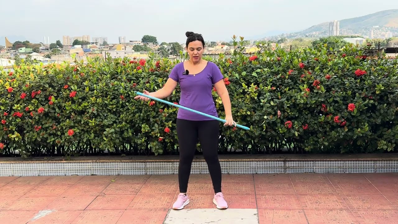Treino com Cabo de Vassoura sem impacto - iniciante