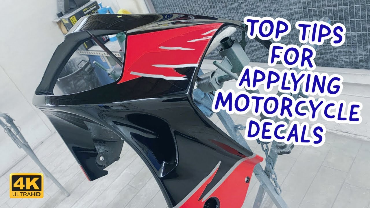 PT1 How To Apply And Clear coat Over Motorcycle Vinyl Decals / Stickers