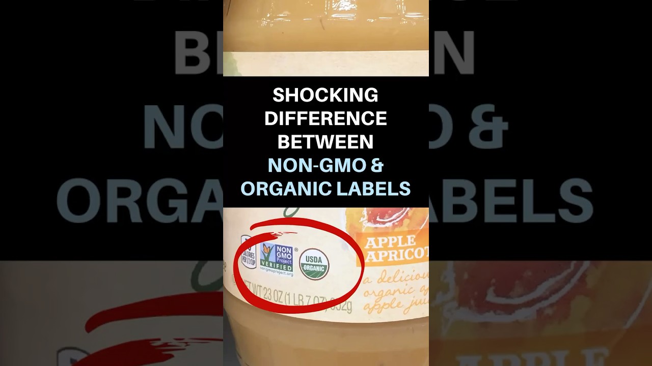 The shocking difference between Non-GMO & Organic labels!￼