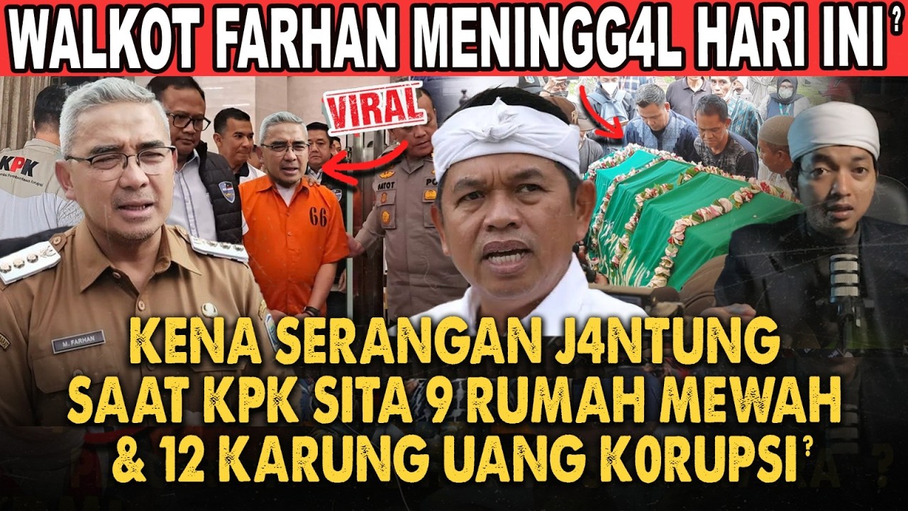 KANG DEDI MULYADI KAGET KPK SITA RUMAH MEWAH WALKOT FARHAN & UANG HASIL KORUPSI DI BANDUNG?!