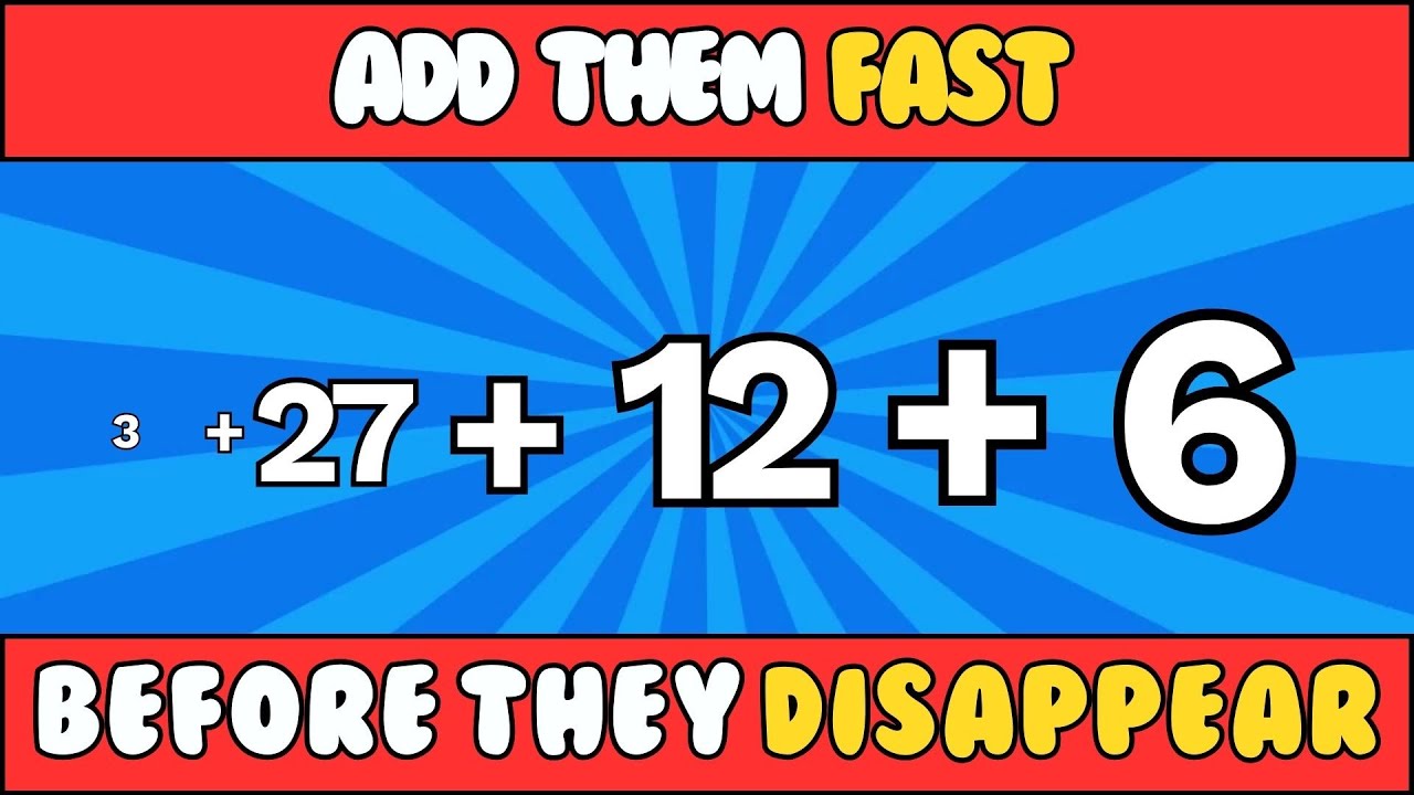 Only 1% Can Beat This Speed Math Quiz!