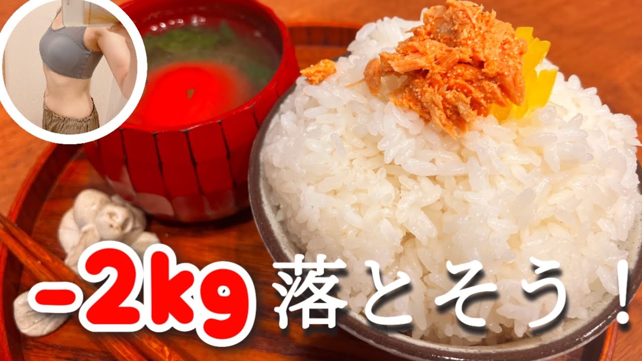 運動0なのにご飯しっかり🍚とにかくサクッと-2kg痩せたい時にやること3つ解説！