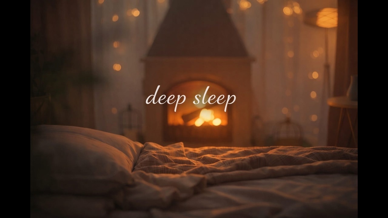 Cozy Fireplace with Rain Sounds | 6 Hours | Deep Sleep & Relaxation