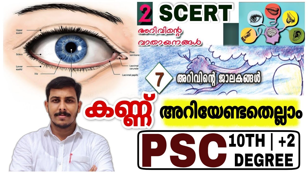 PSC SCERT SCIENCE | BIOLOGY EYE കണ്ണ് |10TH MAINS & PRELIMS |+2 , DEGREE MAINS| STRYKER COACHING