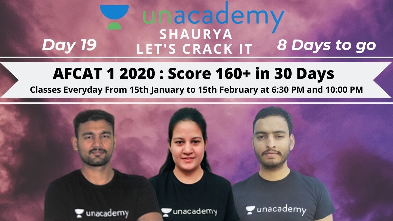 AFCAT 1 2020 : Score 160+ in 30 Days  | PYQs in Reasoning by Sandeep Kumar