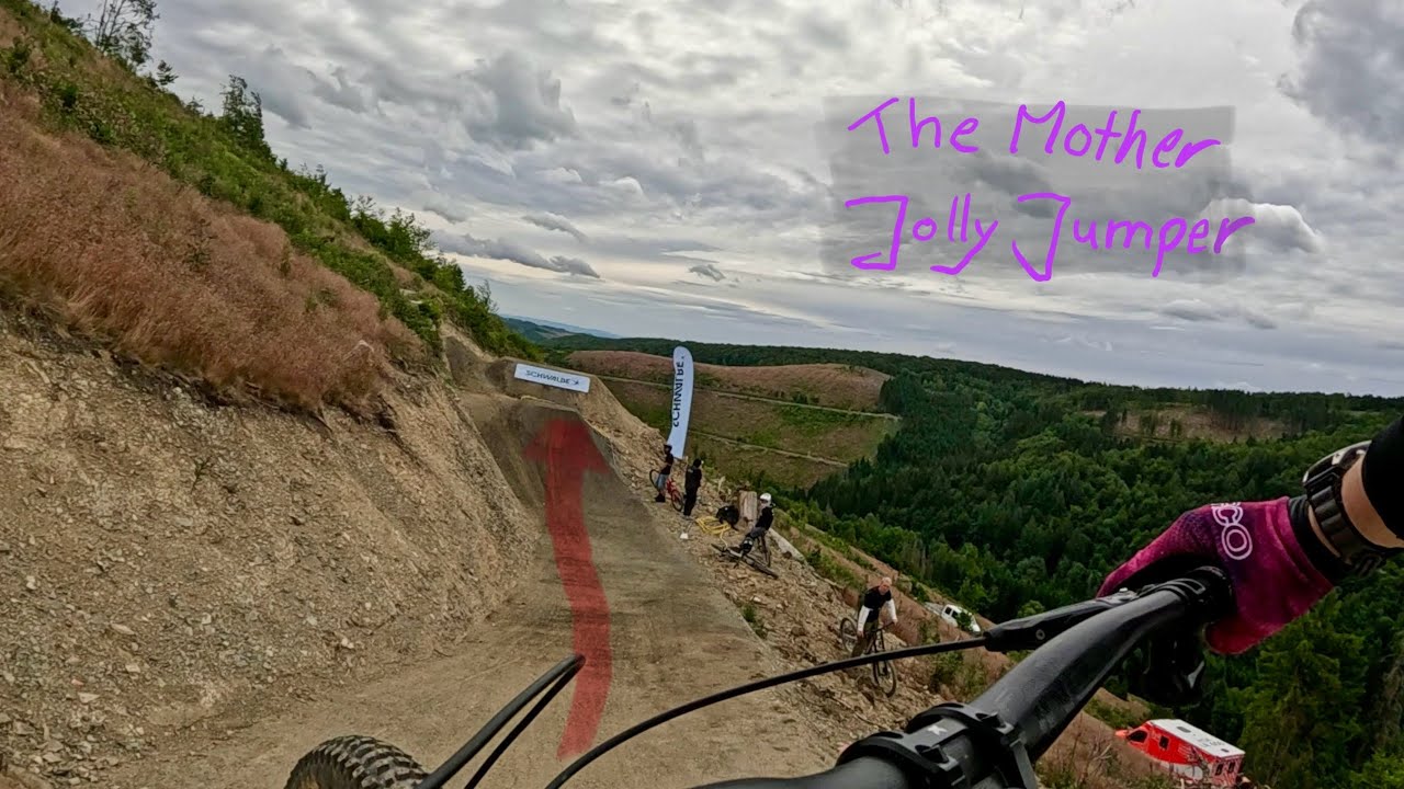 Bikepark Winterberg - Jolly Jumper - Chest Cam RAW - First Run with strong Winds