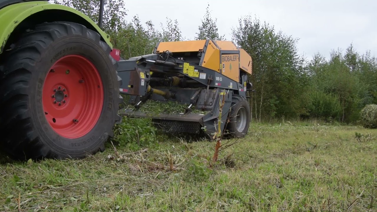 Rydning af ung skov med Biobaler