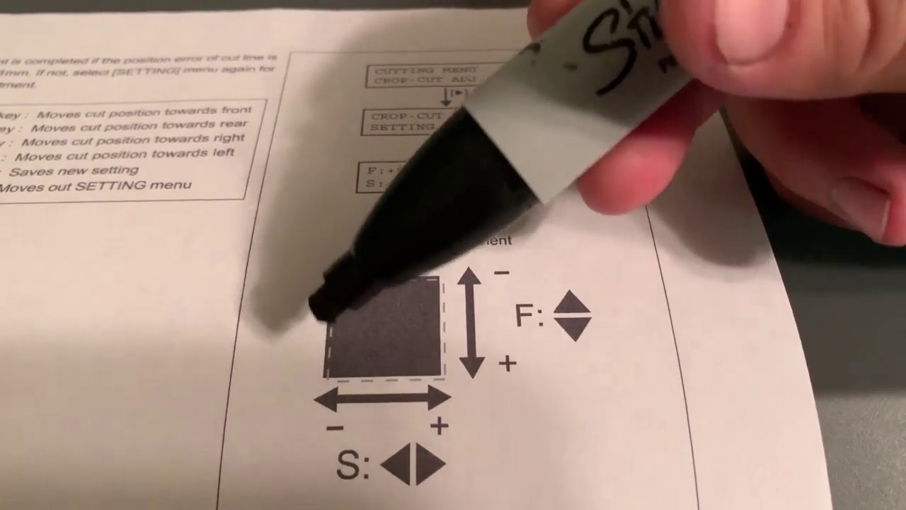 Graphicsphere - Support Roland CJ 500 Print/Cut Adjustment and Cutting Calibration Adjustment