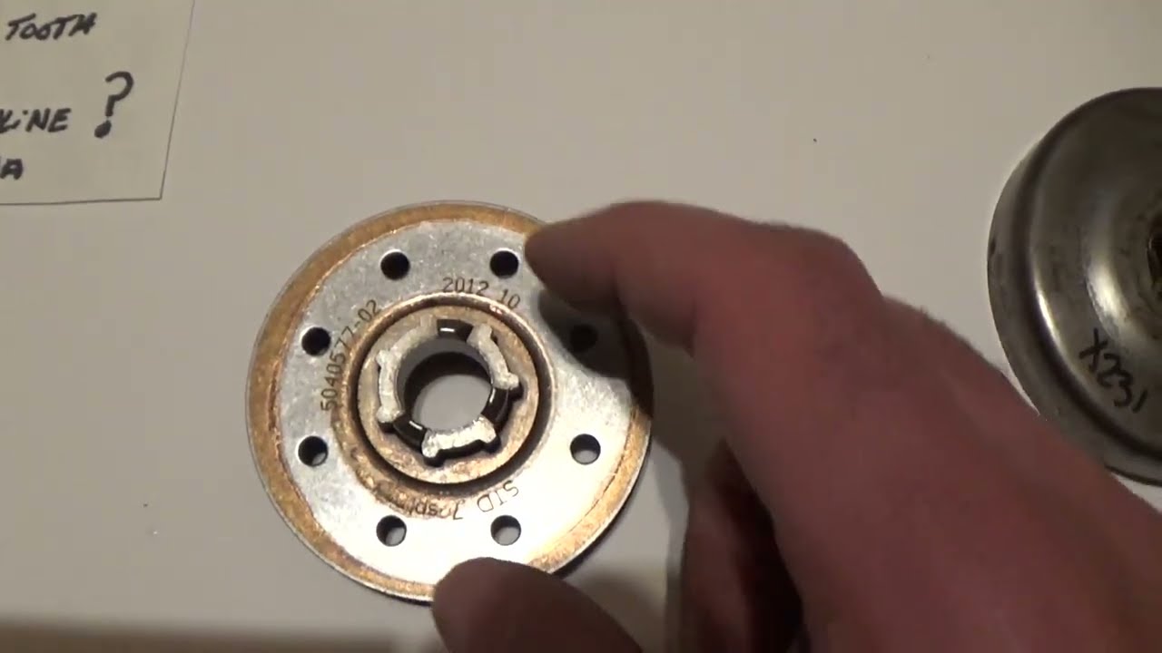 Chainsaw rim drive sprockets a show and tell of different sizes and types