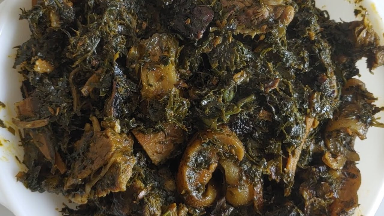 How to prepare Eru//Cameroonian Food//Excellent water fufu &Eru//Eru recipe #Afangsoup #okasileaves