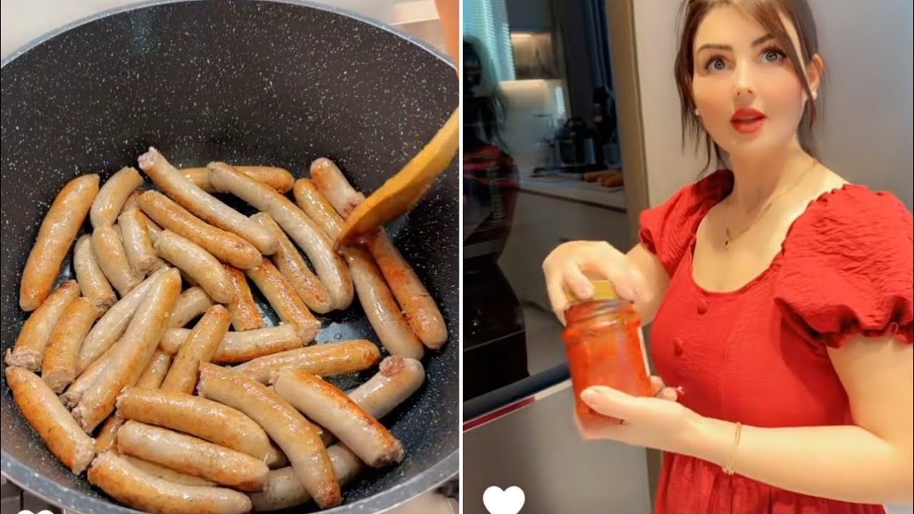 نور وعصام🔥 غدا- سريع سندويش سجق😋😋