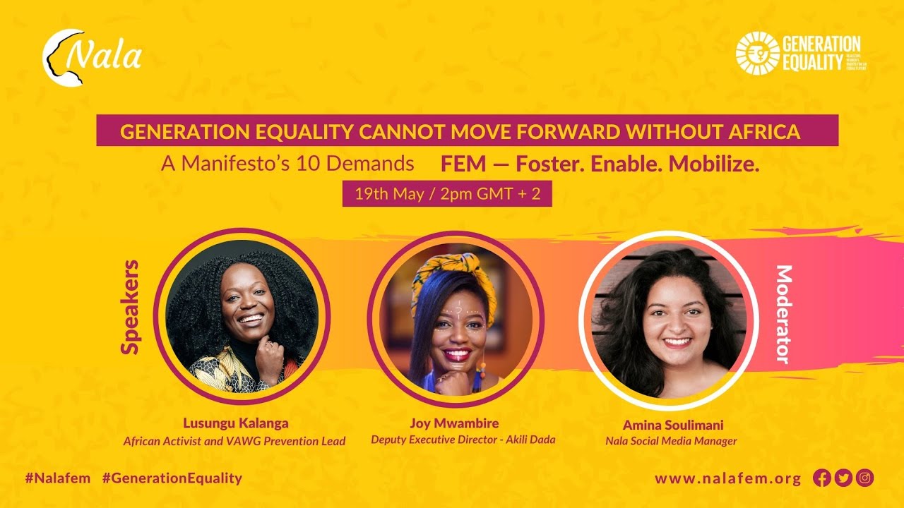 Generation equality cannot move forward without Africa