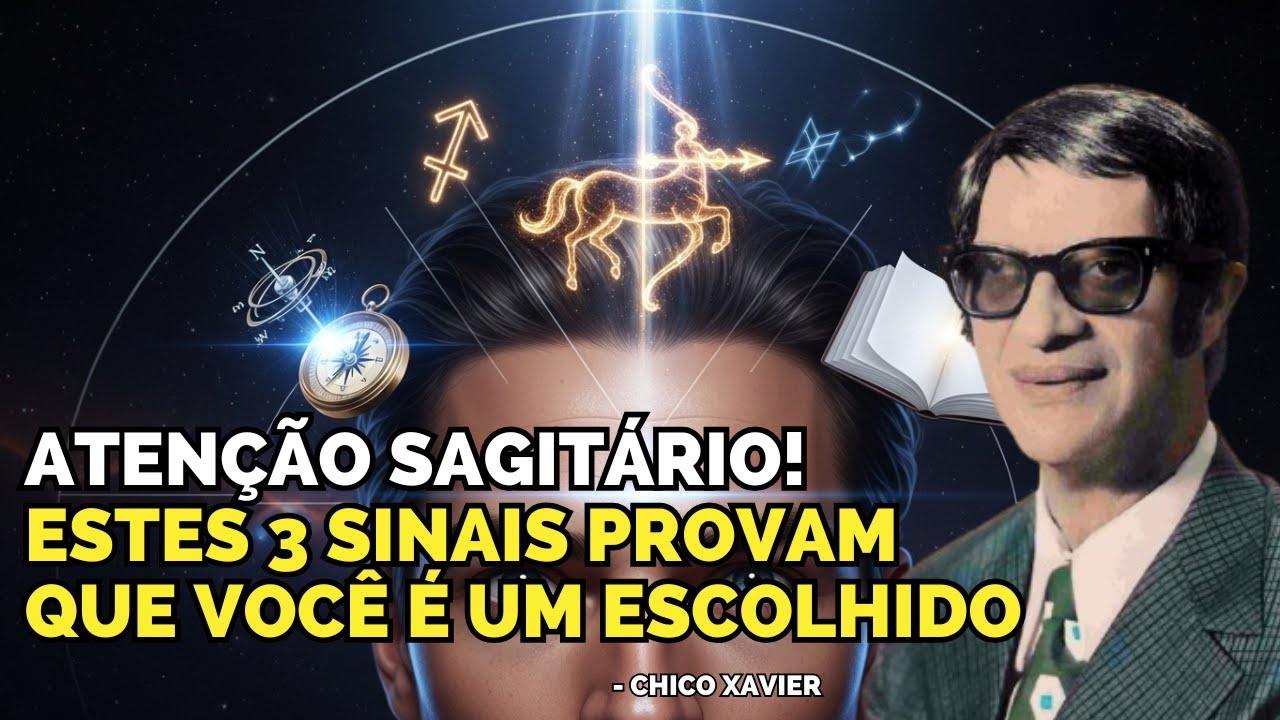ATENÇÃO SAGITÁRIO! ESTES 3 SINAIS PROVAM QUE VOCÊ É UM ESCOLHIDO - CHICO XAVIER REVELOU