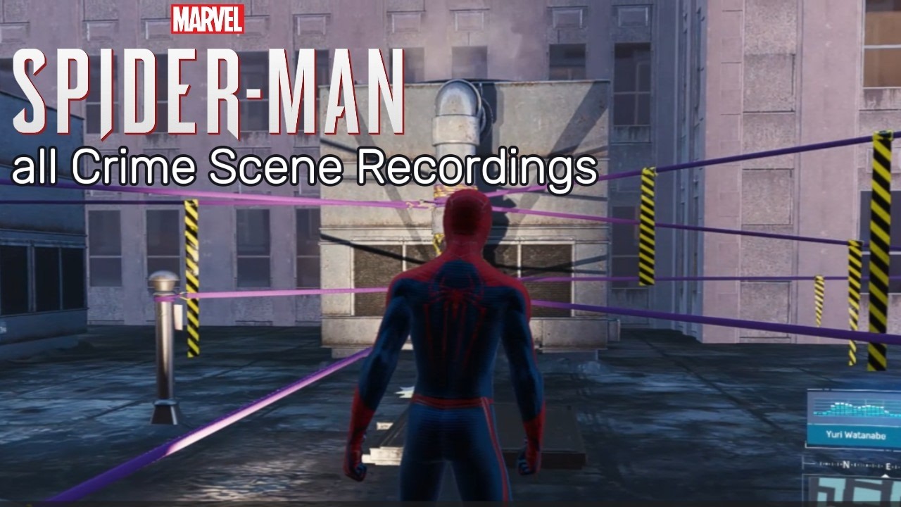 Marvel's Spider-Man: all Crime Scene Recordings