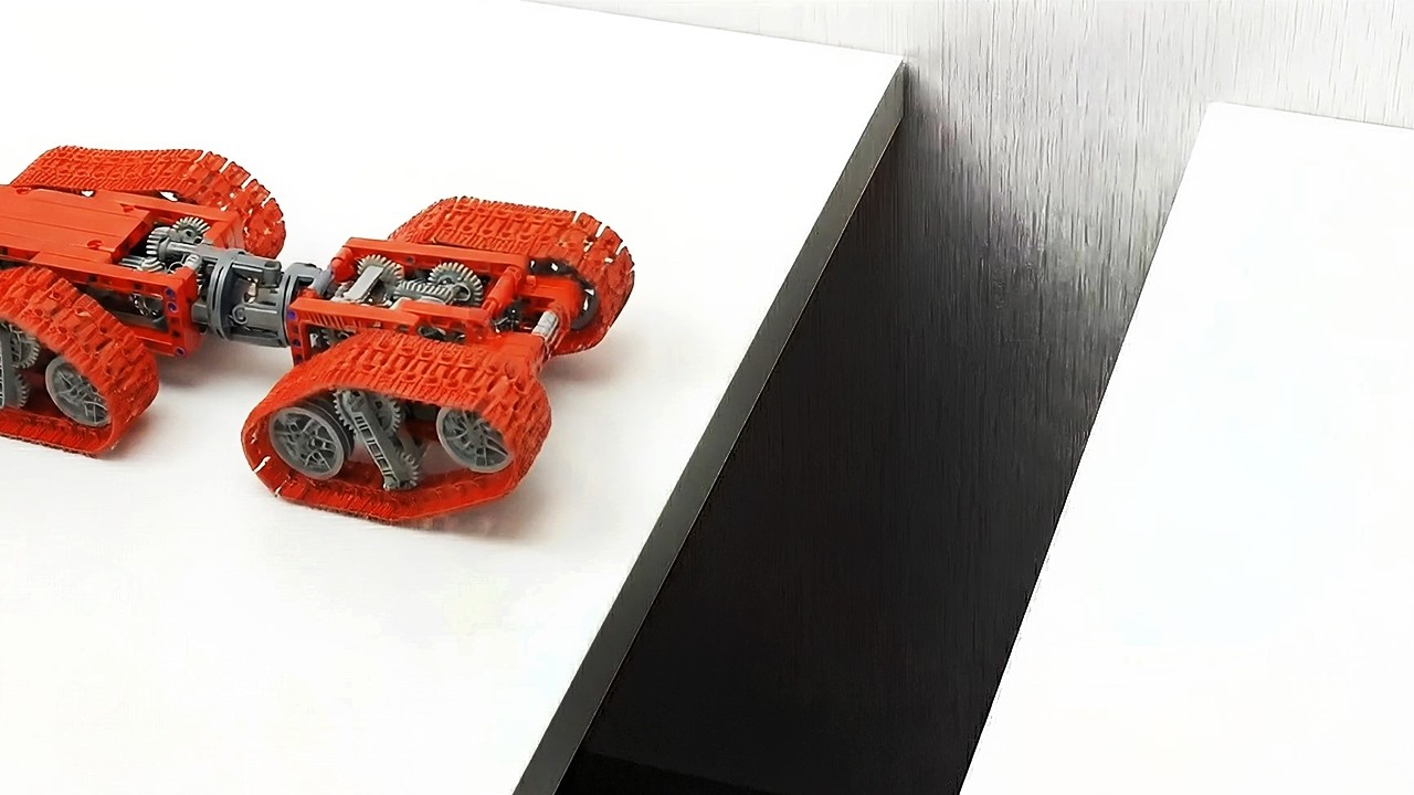 5 Lego Tracked Vehicles vs 6 Obstacles