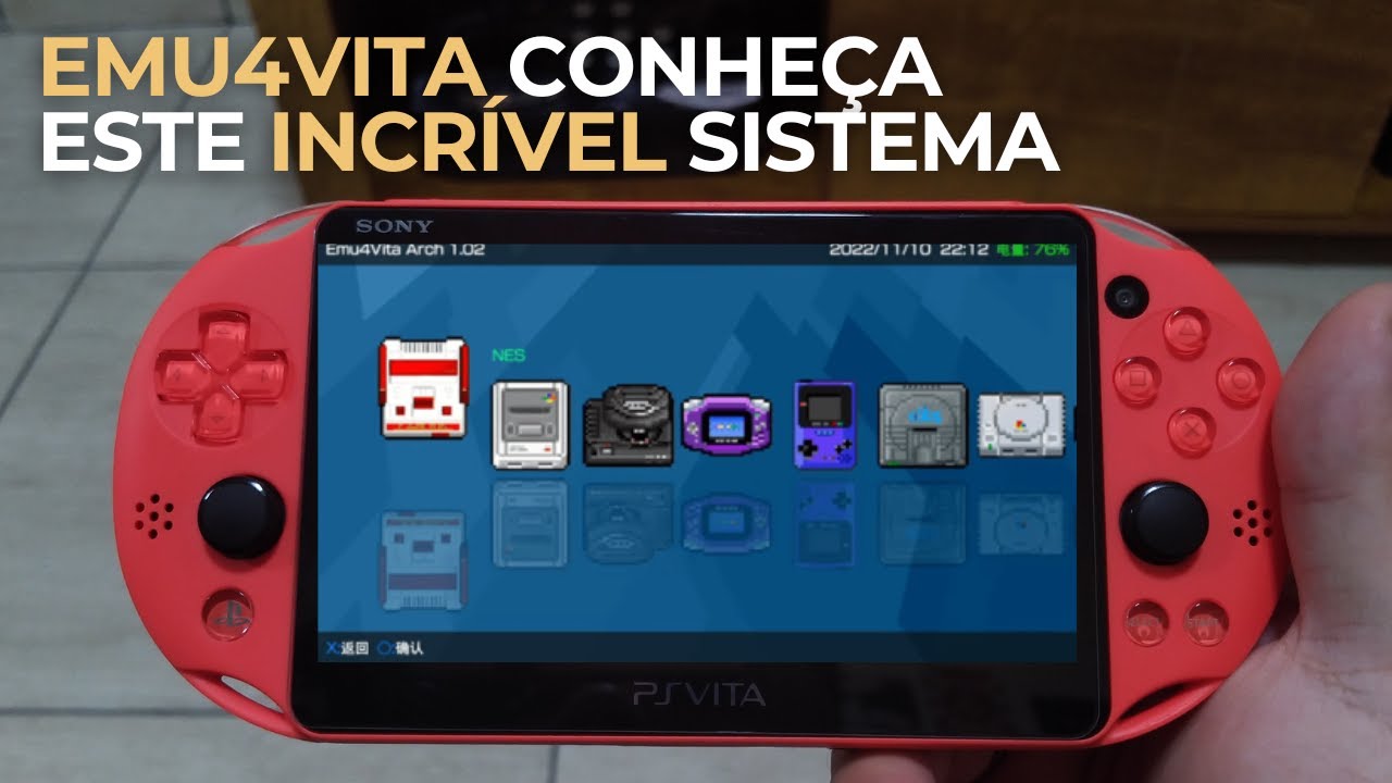 EMU4VITA Sistema INCRÍVEL para PSVITA