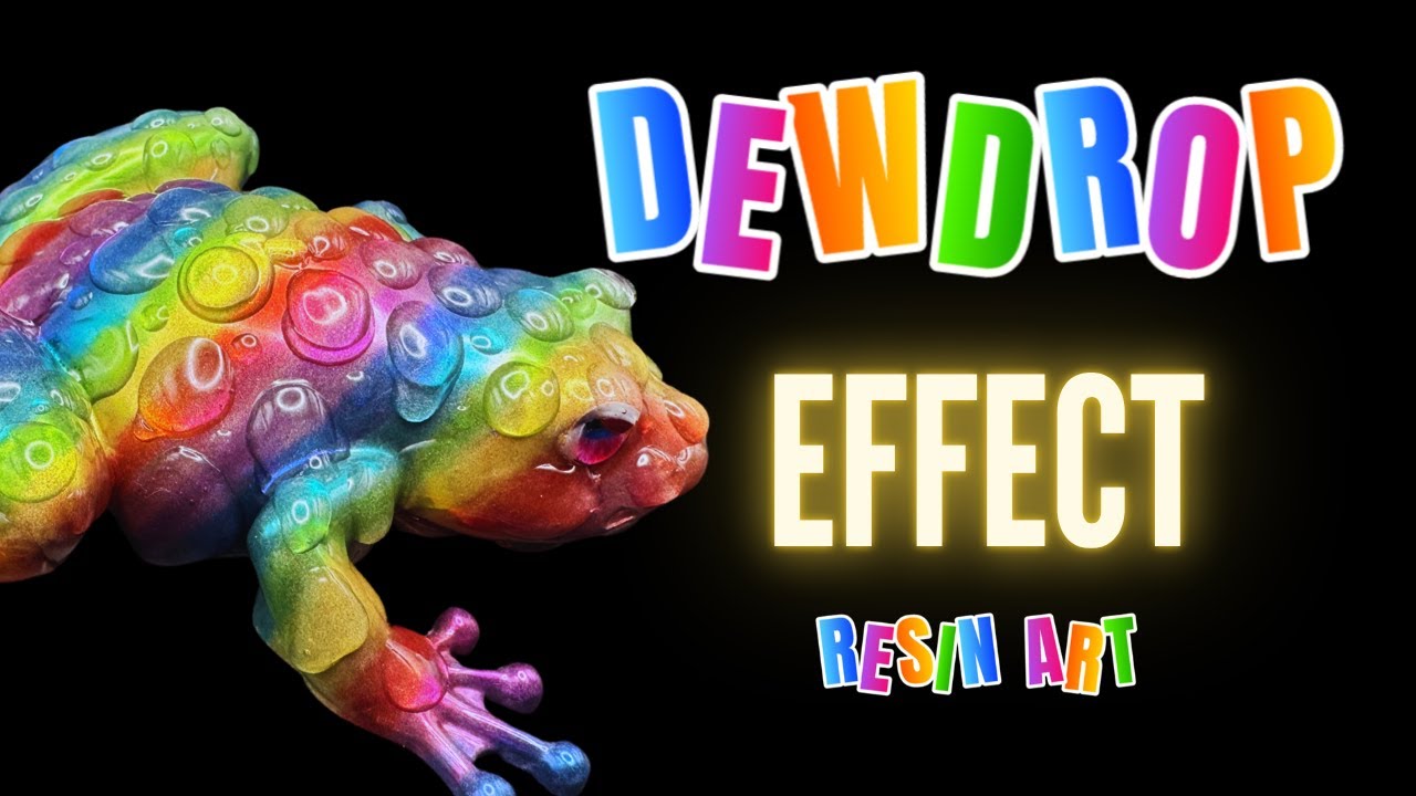 This RAINBOW Resin Frog Holds a Mysterious Dewdrop Secret!
