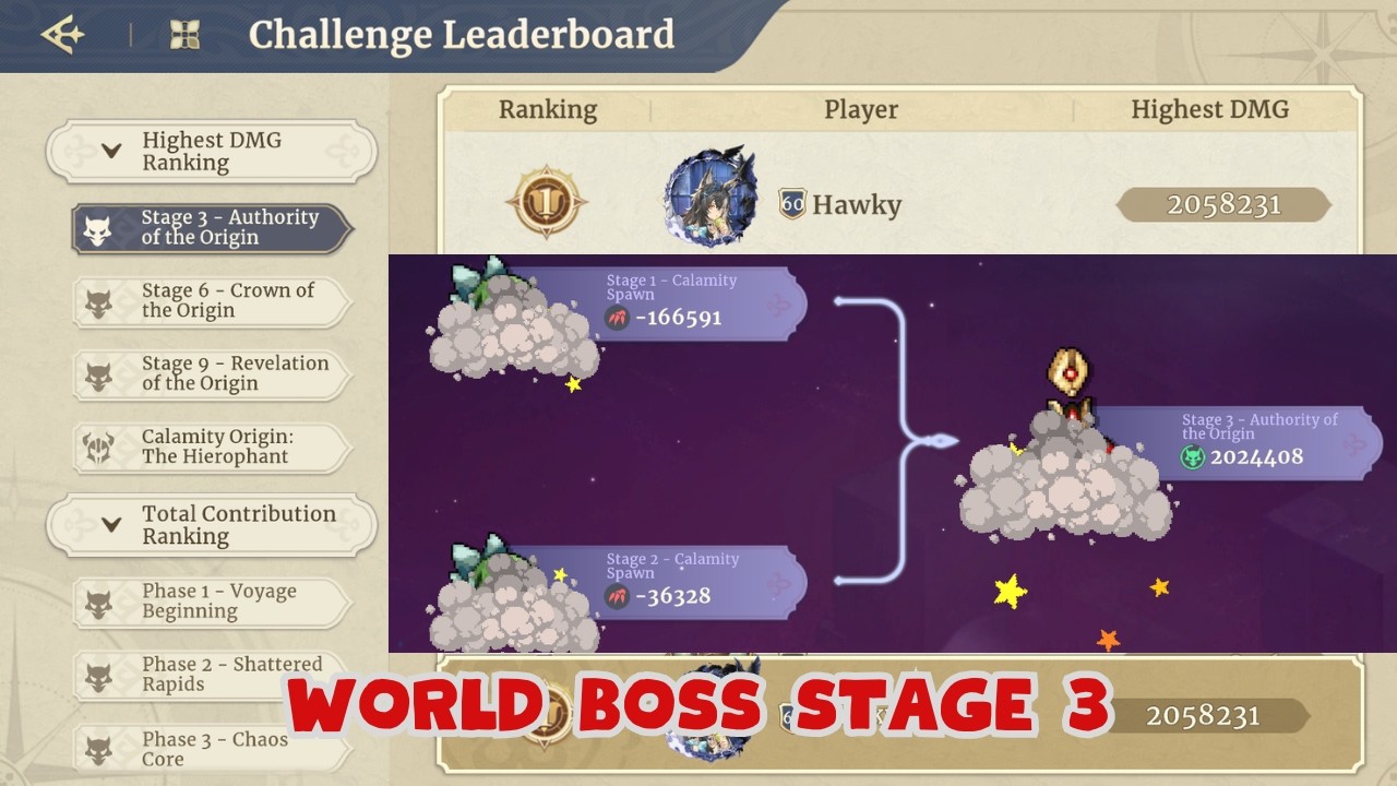 CONVERGING PATHS STAGE 3 - 2 MIL SCORE ORIGIN'S ABYSS [SWORD OF CONVALLARIA]