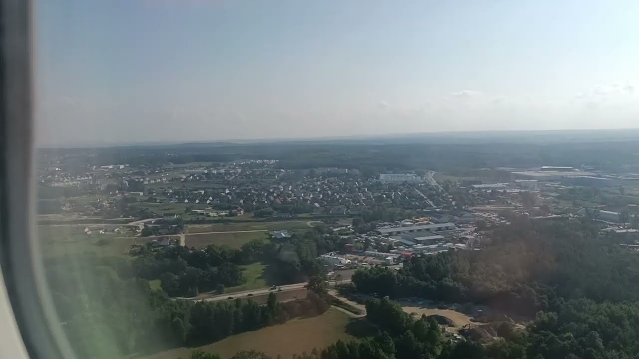 Wylot samolotu z lotniska w Gdańsku