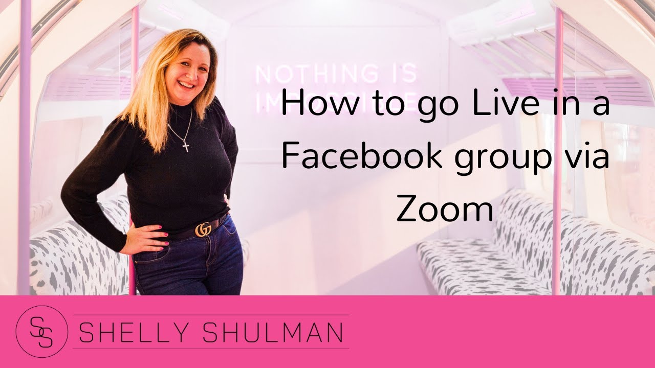 How to go live in a Facebook group from Zoom