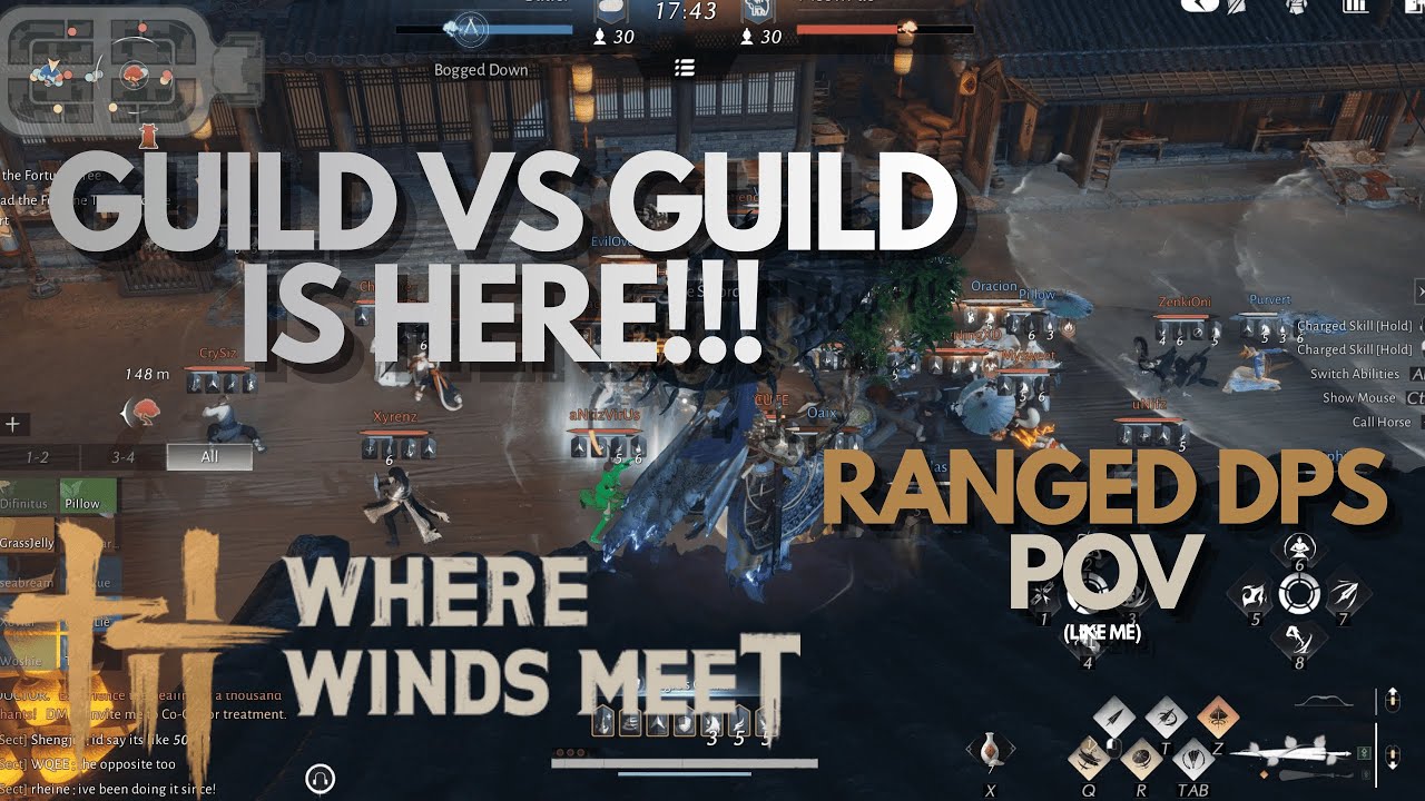 GUILD VS GUILD!!! WHERE WINDS MEET DPS Umbrella POV