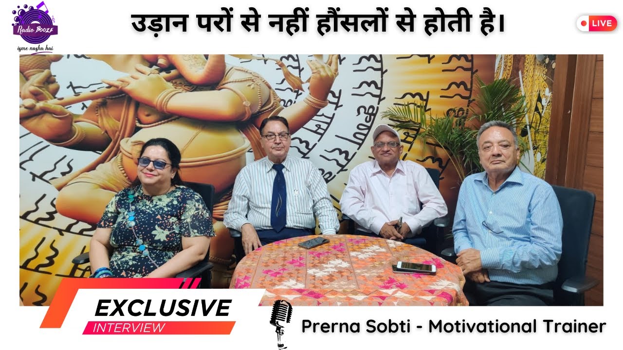 Radio Booze presents Interview with Prerna Sobti ji - Motivational Speaker | Radio FM Interviews