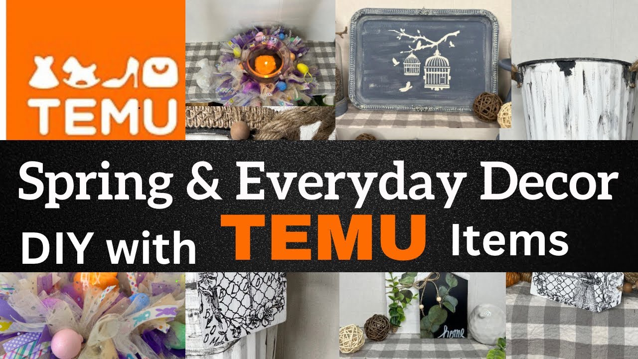 Spring DIYs using Temu Items/ Home Decor