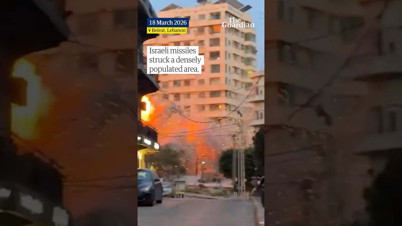 Israeli strike causes building to collapse in central Beirut