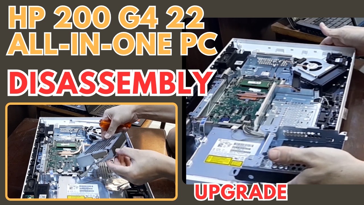 HP 200 G4 22 All-in-One PC | Disassembly | Upgrade | How to