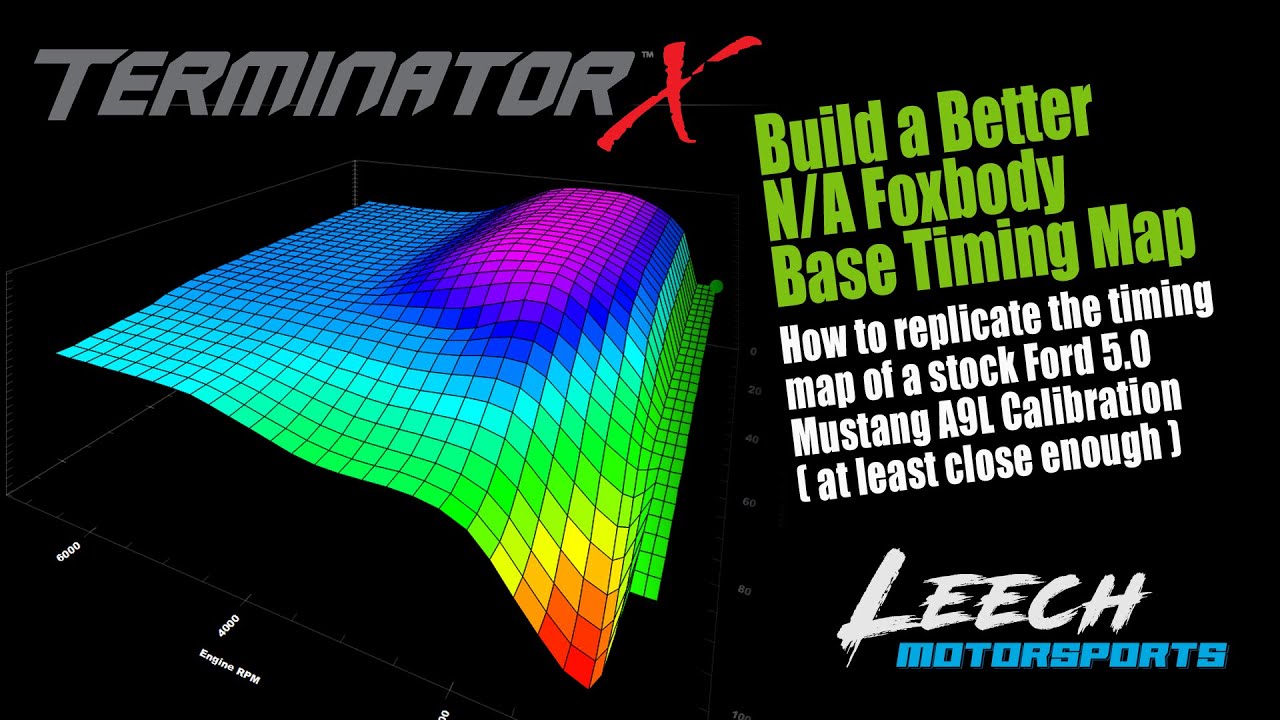 Holley Terminator X - Create a NA SBF Base Timing Map Similar to Stock Foxbody A9L