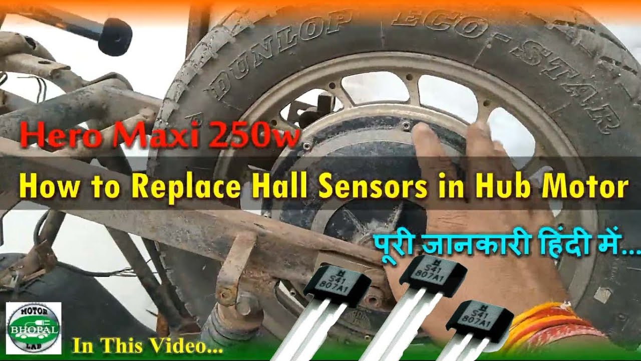 Hall Sensors Replacement in a Hub Motor II Hero Maxi 250w