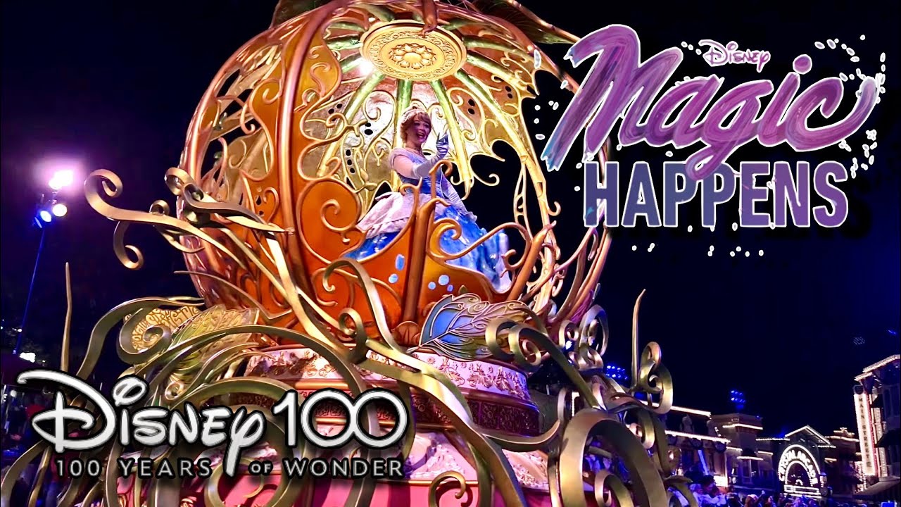 [4K] Magic Happens 2023 Return Full NIGHTTIME Parade at Disneyland Resort CA Disney100