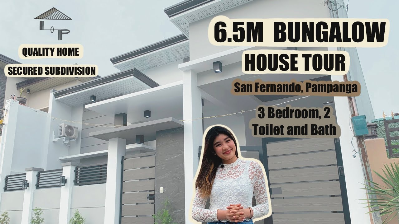 P6.5M  High Ceiling Bungalow in Telabastagan, City of San Fernando, Pampanga - House Tour: Episode 2