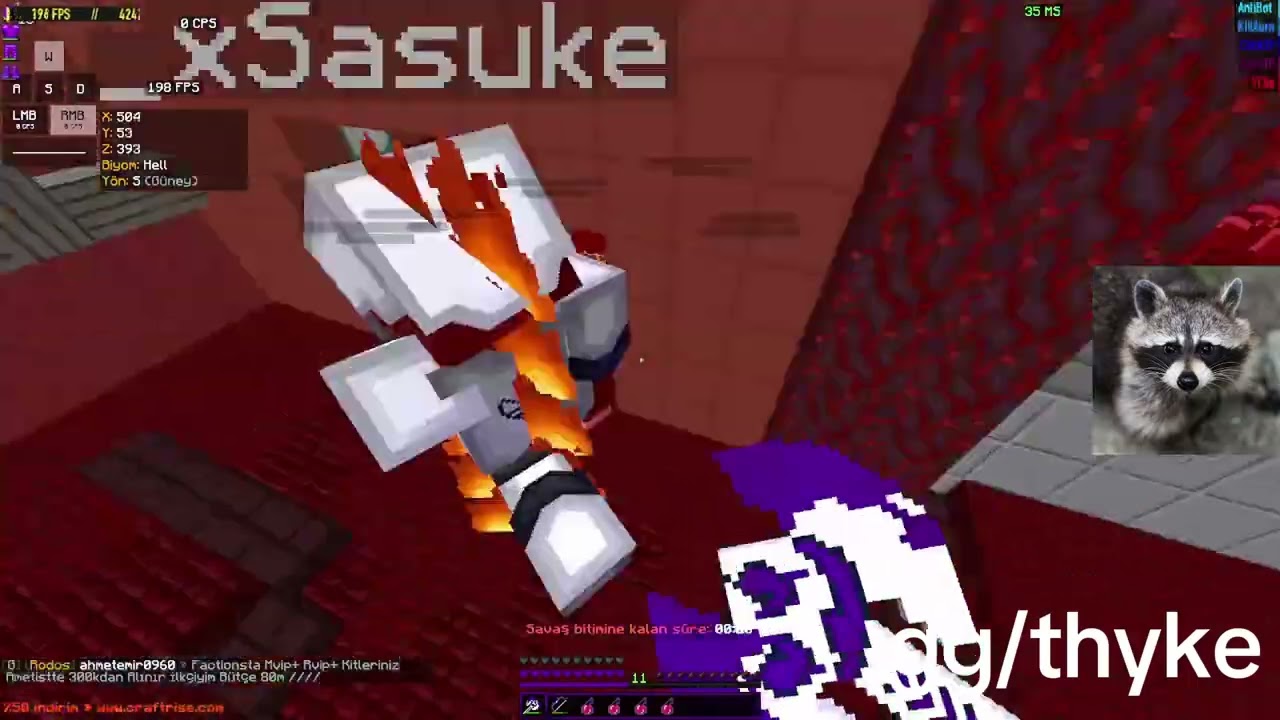 CraftRise Ametist PvP Babayım ??? .gg/thyke