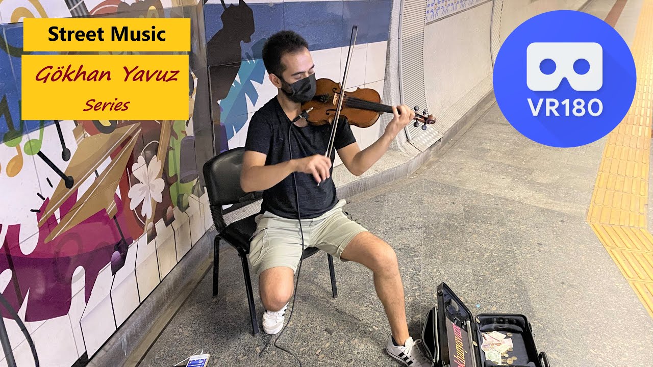Vr180 3D Street Music 80-4 / G&ouml;khan Yavuz / Levent Metro Station