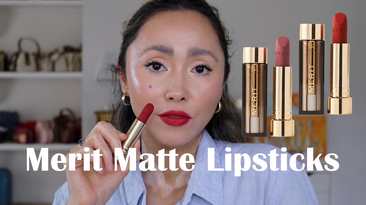 The BEST Matte Lipsticks?! NEW Merit Signature Matte Lipstick!