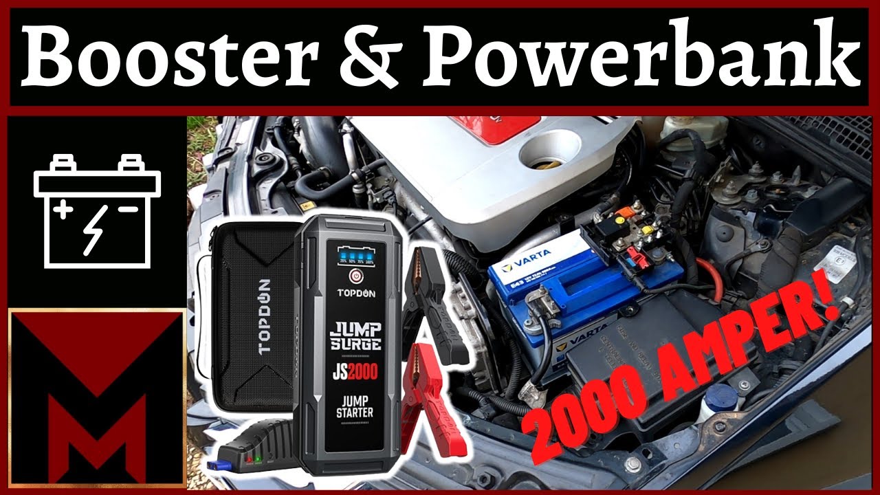 Test Booster de Batterie Voiture & Powerbank - TOPDON JS2000 - Sur un Diesel 2.4L 🔧 Meca Maniaque