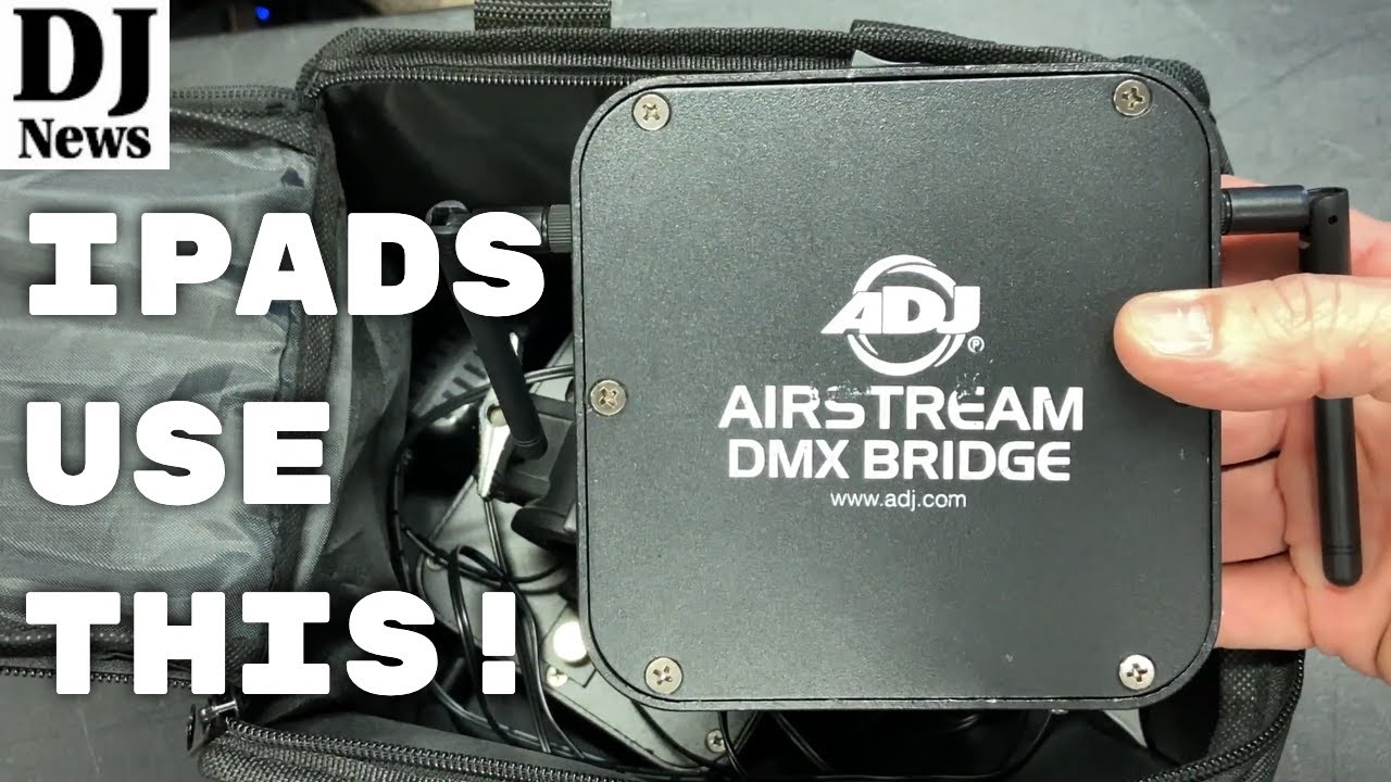 Как управлять DMX-светильниками с помощью iPad? ADJ Airstream DMX Bridge