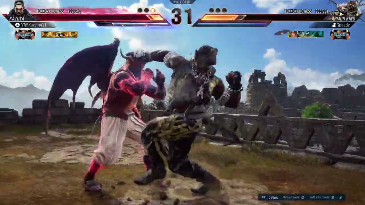 Akaza(Kazuya) VS Armor King Ranked Match