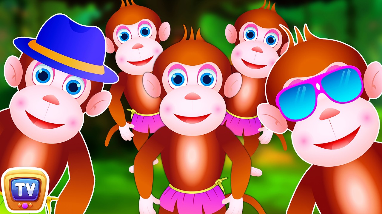 Five Little Monkeys Jumping On The Bed | Part 3 - The Smart Monkeys | ChuChu TV Kids Songs