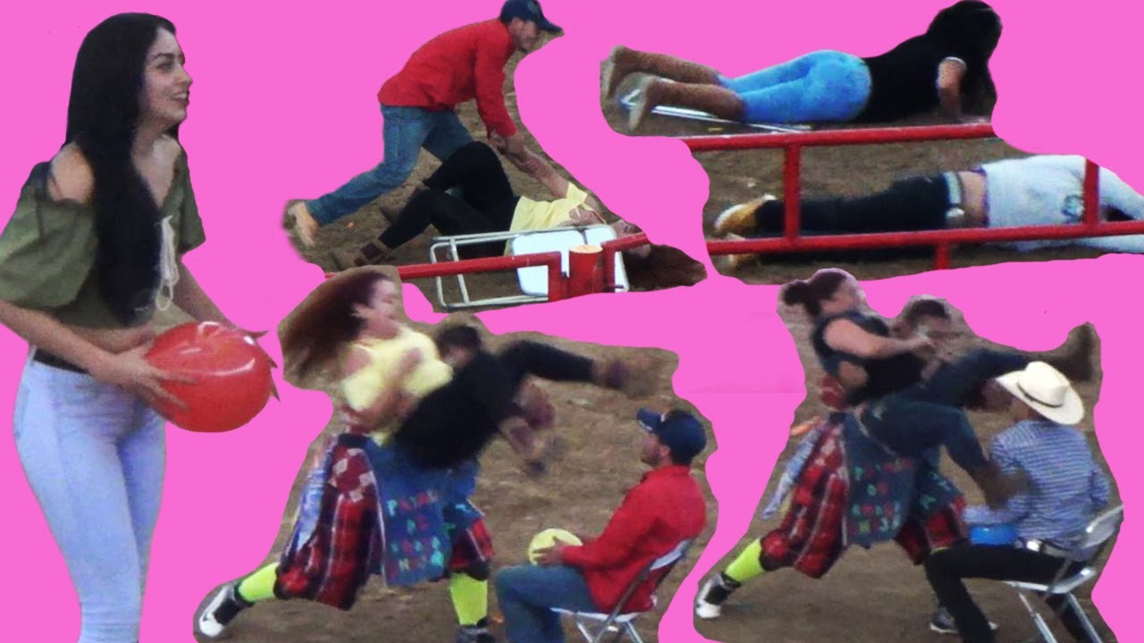 ¡¡ESTOS AMIGOS SE PASARON DE FUERZA -PERO ELLAS SE DESQUITARON!! JUEGO DEL GLOBO EN EL JARIPEO