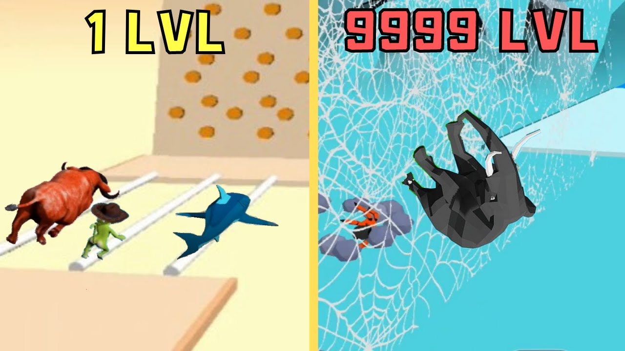 Animal Transform Race - Epic Race 3D ALL LEVELS!  NEW GAME Animal Transform Race WORLD RECORD!