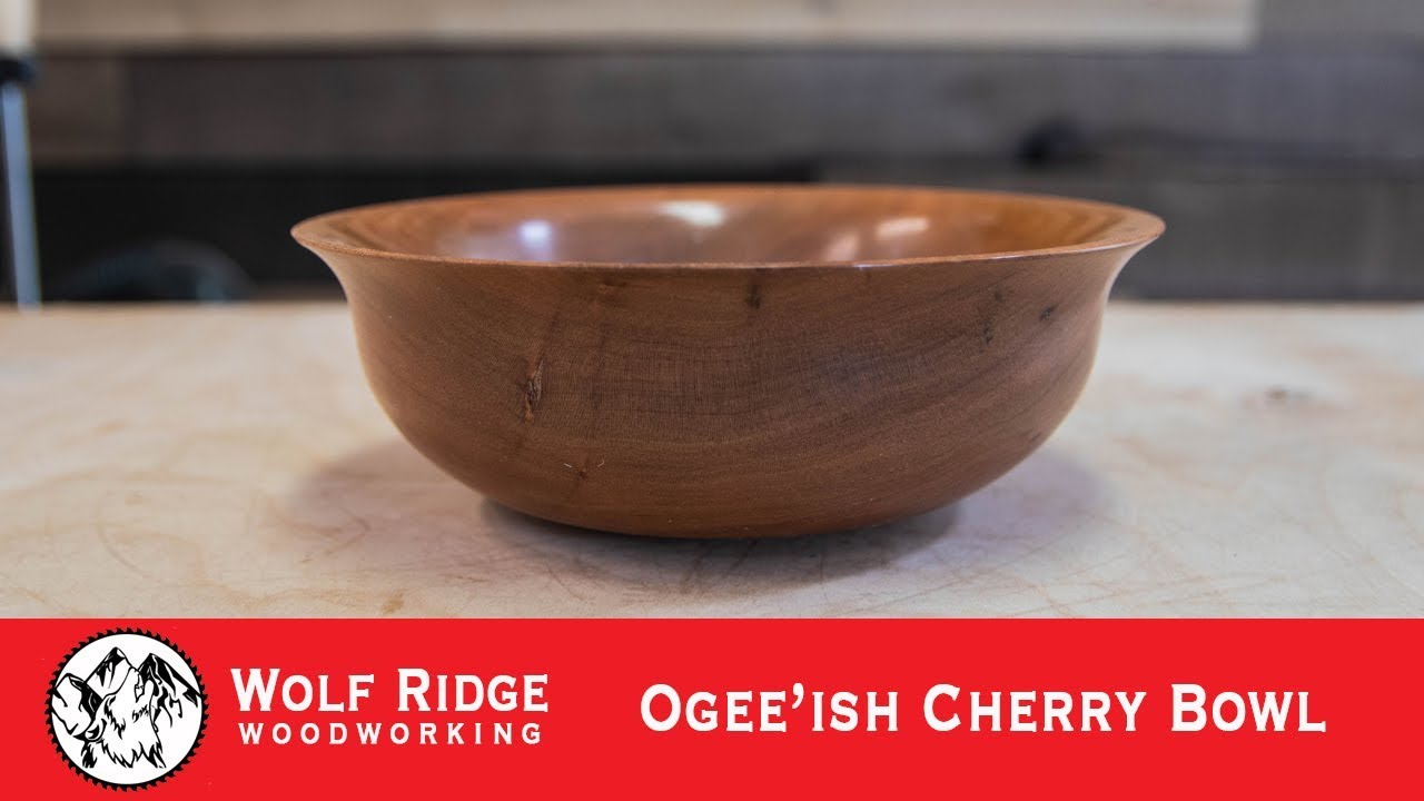 Woodturning: Ogee'ish Cherry Bowl