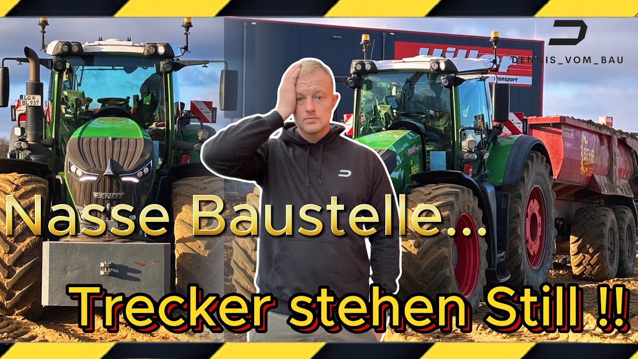 Nasse Baustelle.. Trecker stehen still! || Eine Woche Bau 70 ||