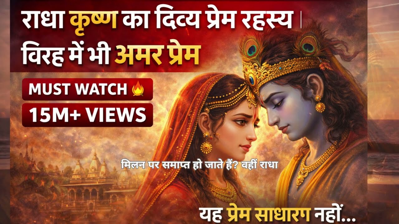 राधा-कृष्ण की दिव्य प्रेम कथा का रहस्य-विरह में भी अमर|Radha–Krishna’s Divine Love Story Mystery