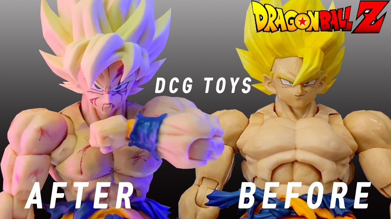 초사이어인 커스텀 최종결전 데미지!,dcg toys goku custom kit,shf recustom head,shf ko dragonball,shf dragonball head