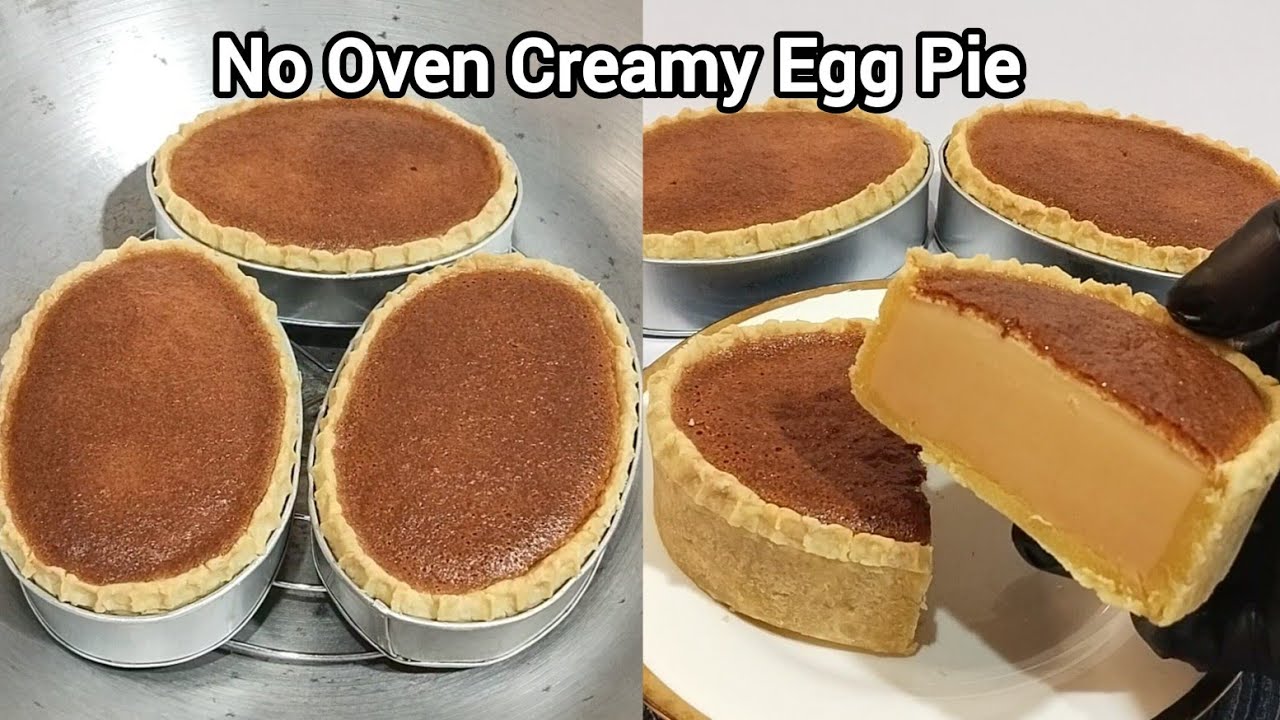 No Oven Creamy Egg Pie Recipe Easy Without Oven Egg Pie