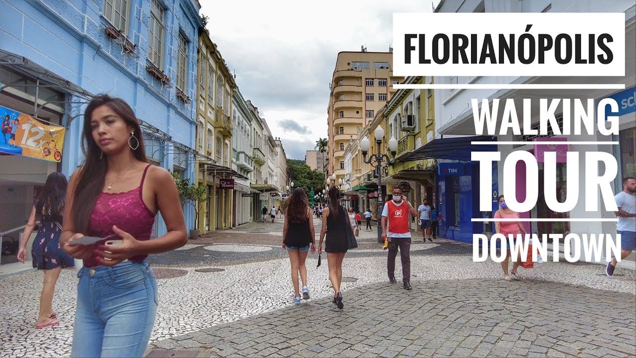 Florianópolis Santa Catarina Centro | 4K Walk (ative as legendas)